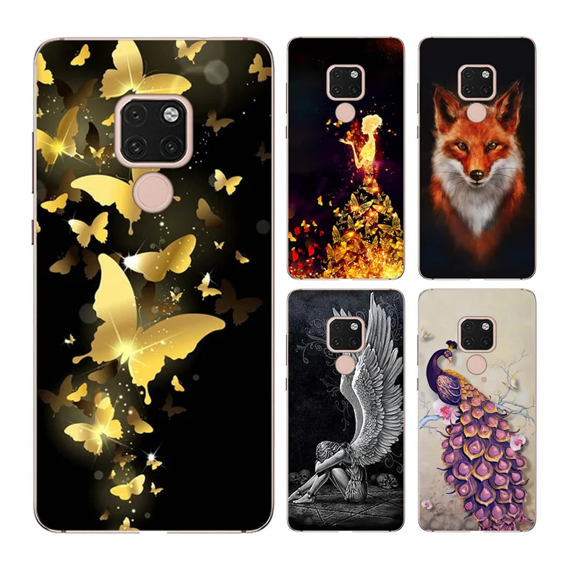 

Goterfly silicone case For Huawei mate 20X 7.2"Case mate 20 Pro 6.39" Animal cute protective phone case For Huawei mate 20 6.53