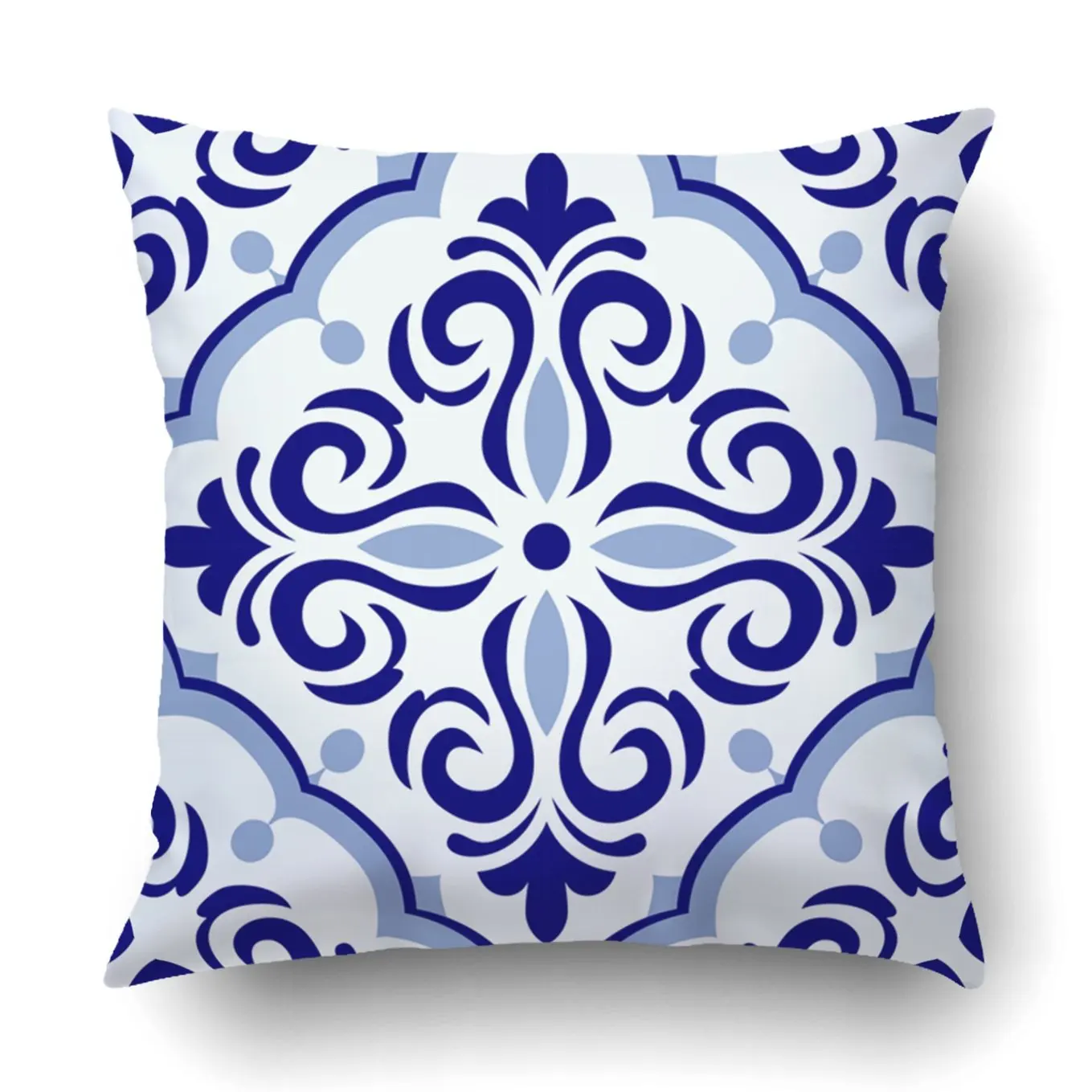 Чехол для спальни диванов в подиумном стиле Лоскутная плитка Azulejo синего и белого