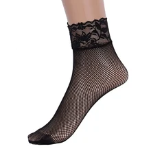 Новое поступление; женские ажурные высокие носки до лодыжки с кружевным плетением; сетчатые носки; новая партия носков; Тапочки