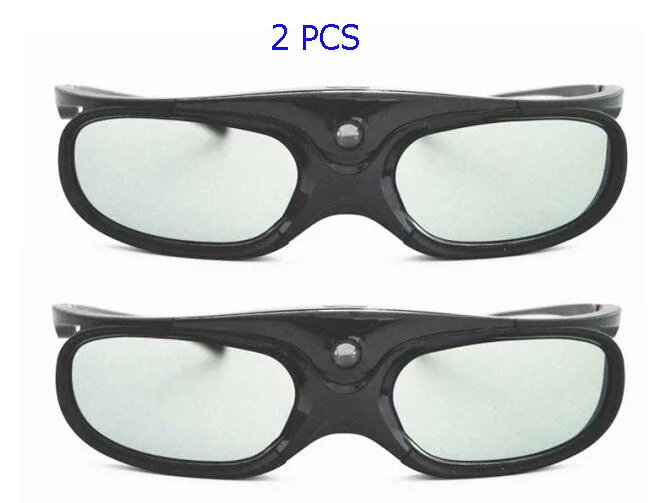 Активные Аккумуляторные 3d-очки с поддержкой 96/120/144 Гц для Xgimi Z3/Z4/Z6/H1/H2 Nuts G1/P2 BenQ acer и DLP LINK проектор - Цвет: 2PCS