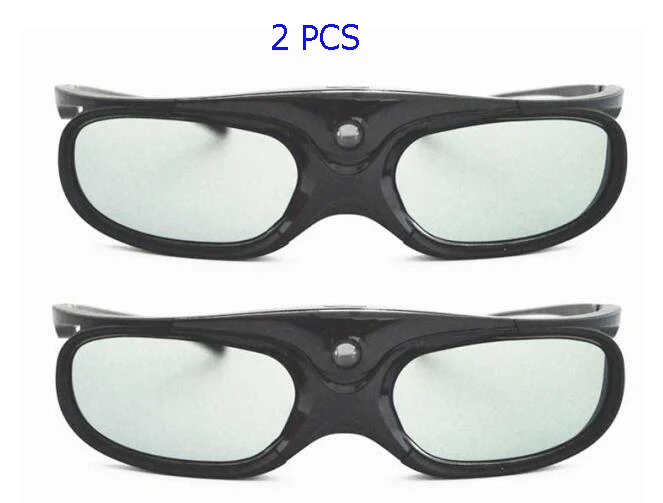 2PCS Активные Аккумуляторные 3d-очки с поддержкой 96/120/144 Гц для Xgimi Z3/Z4/Z6/H1/H2 Nuts G1/P2 BenQ acer и DLP LINK проектор - Цвет: 2PCS