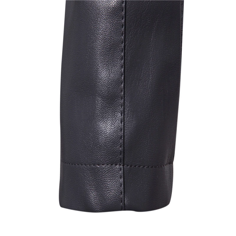  Black PU Jacket Men Autumn Blue Motorcycle Coat mens leather jacket Fashion casual Jaqueta