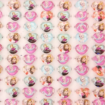 

Wholesale Mix Lots 100pcs Lovely Children/Kinds Lucite Resin Princess Pretty Wedding Heart-shaped Rings