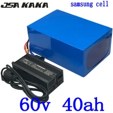 60V 1500W 2000W 3000W 4000W Lithium battery 60V 40AH Electric bike battery 60V 40AH scooter battery use samsung cell+charger
