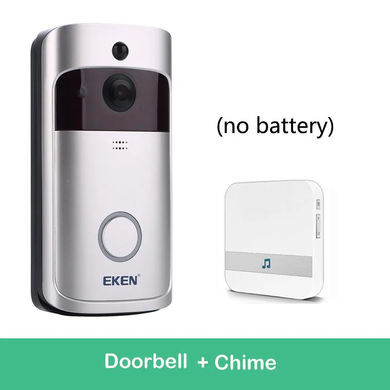Option 3 Eken V5 смарт WiFi видео дверной звонок камера визуальный домофон с колокольчиком ночного видения IP дверной звонок беспроводная домашняя камера безопасности - Цвет: Option 3