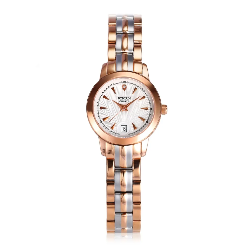 BINLUN модные часы для пары для мужчин бизнес Кварцевые часы унисекс сапфировое стекло водостойкие часы 2019 новая пара наручные часы