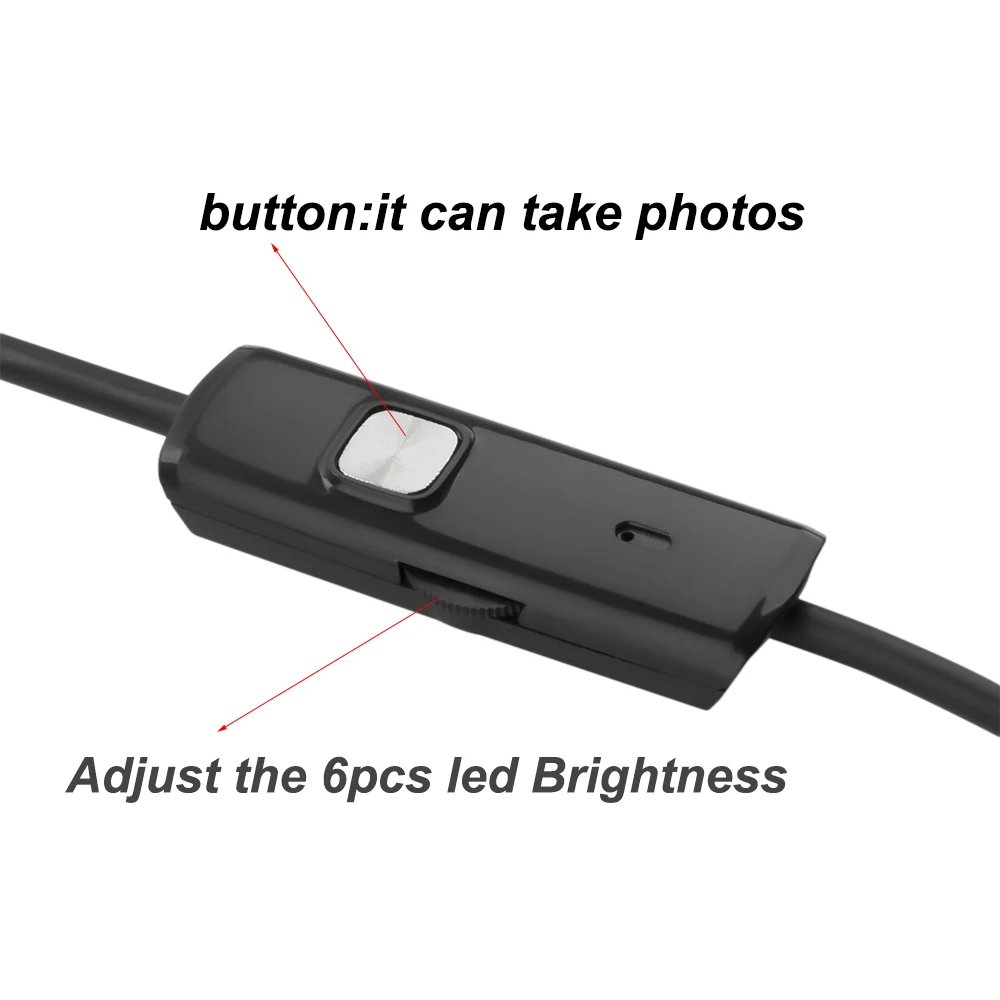 Андроид эндоскоп Камера 7 мм 1/2/3/5 м гибкий шнур для Snake inspection camera Водонепроницаемый Borescope для смартфонов USB Windows PC