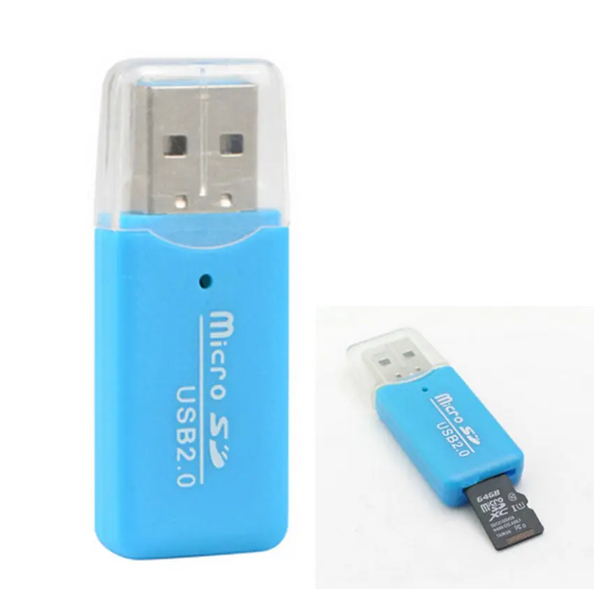 High Speed USB 2.0 External Micro SD T Flash Memory Card Reader for