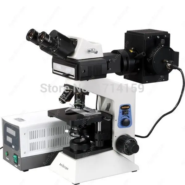 

Laboratory Microscope-AmScope Supplies 40x-2000x Widefield EPI-Fluorescent Binocular Compound Microscope