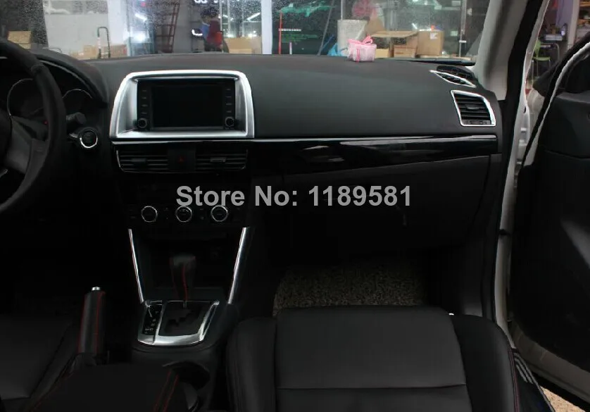 Для Mazda CX-5 2013 АБС-пластик, жемчуг, хромированный внутренний Воздушный Вентиляционный Выход крышка отделка