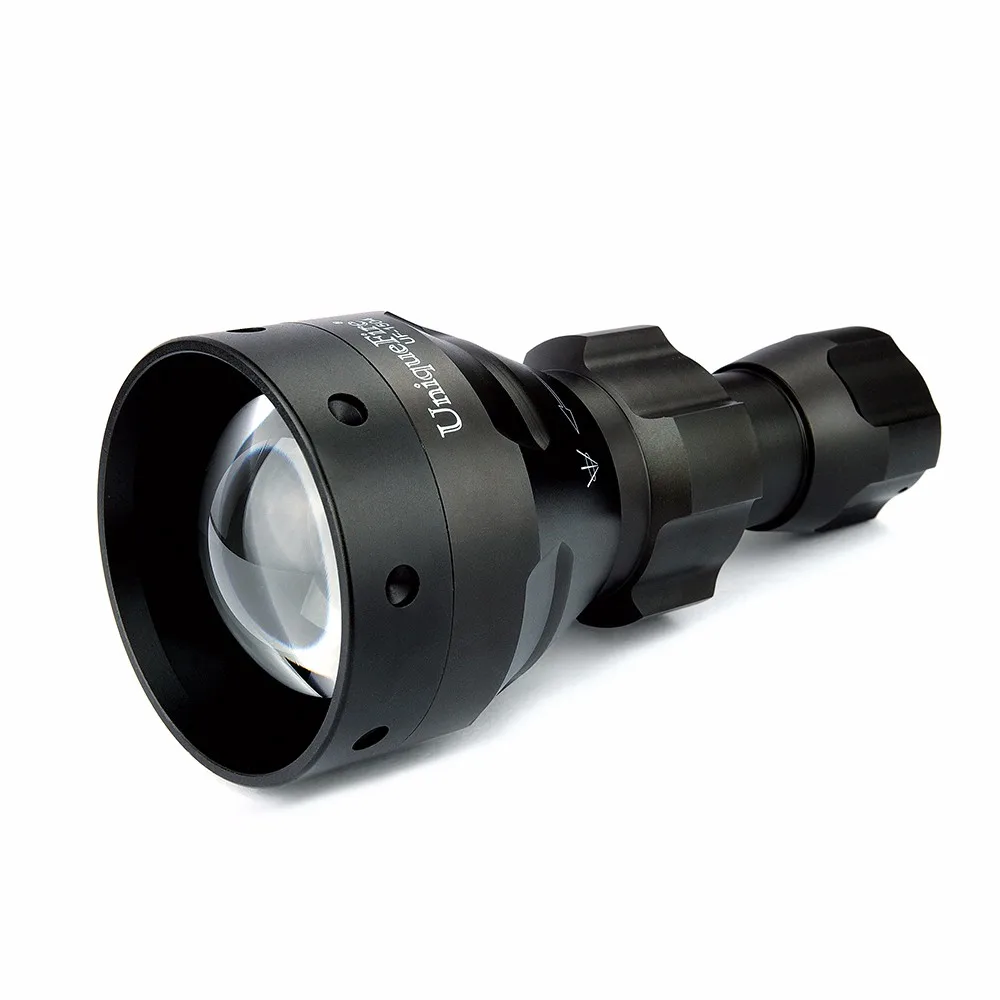 UniqueFire 1504 Mini Adjustable LED Flashlight  Waterrproof  Zoomable 5-Mode  GreenRedWhite Light  For Diving&Camping6