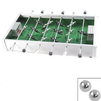 

Aluminium Mini Soccer Football Top Table Board Game Metal Desktop Toys Boys Guys Family Fun Table Sports