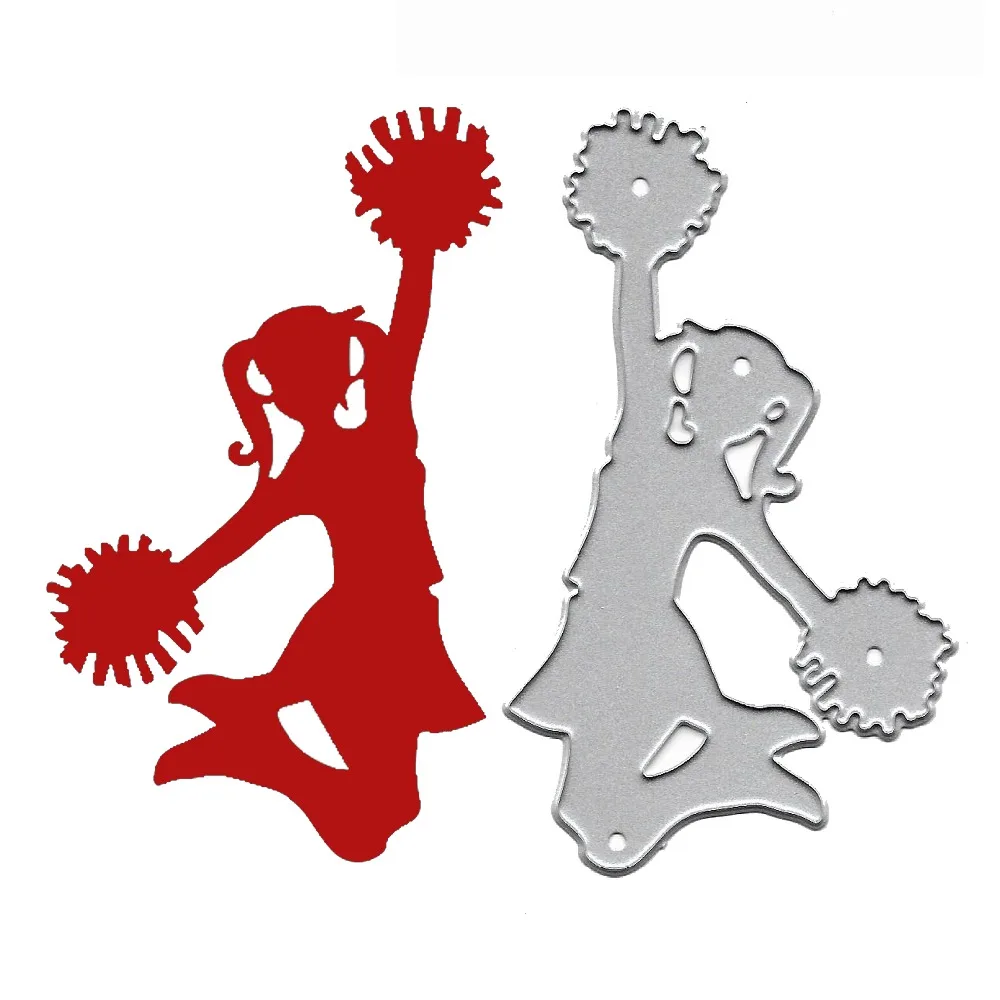 

Cheerleader Jump Metal Cutting Dies for Scrapbooking DIY Album Embossing Folder Paper Cards Maker Template Stencils Craft Dies
