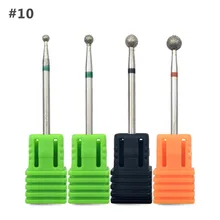 HYTOOS 4Pcs Diamond Nail Drill Bit 3/32″ Rotary Manicure Bits Nails Cuticle Burr Drill Accessories Nail Mills Manicure Tool D10
