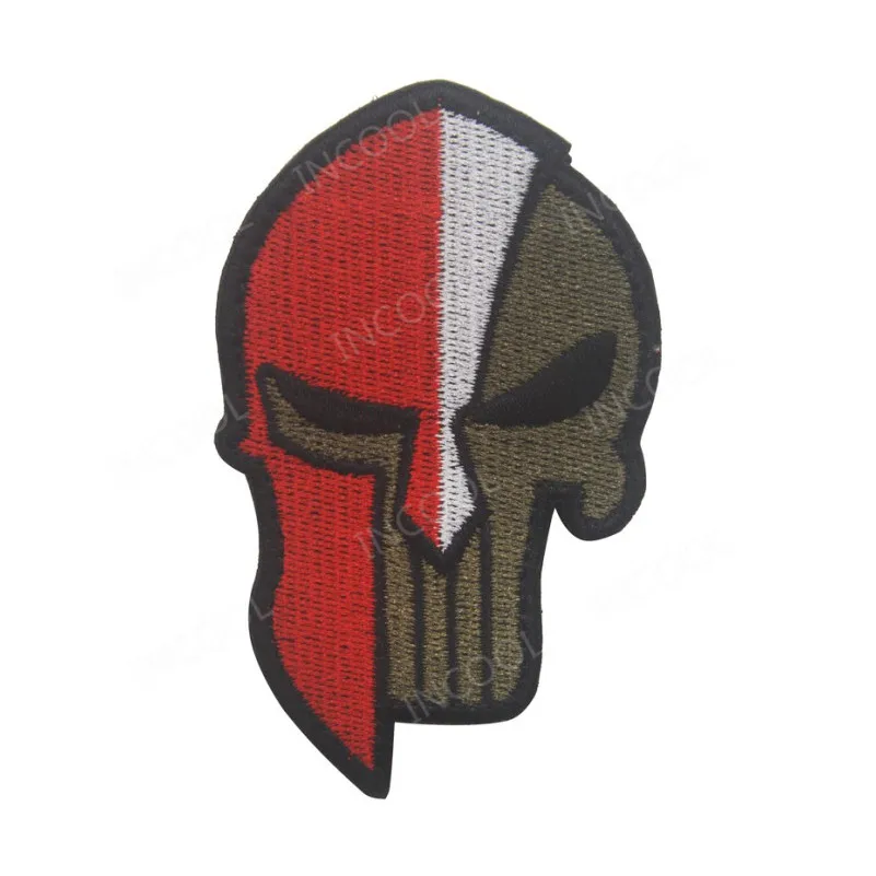 

Poland Flag Embroidery Patch Skull Army Military Tactical Morale Patches Emblem Appliques Poland Embroidered Badges
