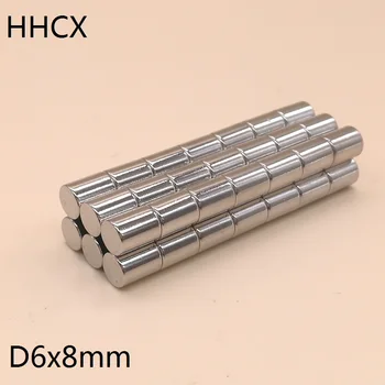 

10pcs/lot Disk magnet 6x8 N35 Strong Disc NdFeB Rare Earth Magnet 6*8 Neodymium Magnets 6 x 8