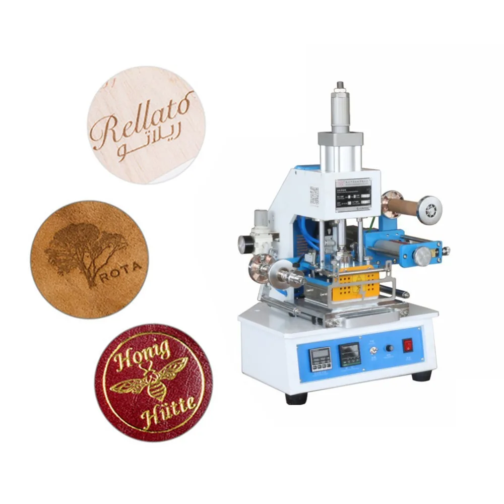 

ZY-819E Pneumatic hot stamping machine Maunal Stamping Machine Hot Foil Paper Wood Leather logo machine embosser Heat Press Mac
