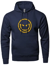 Evil Smiley Face Fashion Printed Men’s Sportswear 2017 Spring Winter Brand-Clothing Adult Mens Hoodies Sweatshirt Hip Hop Hoody