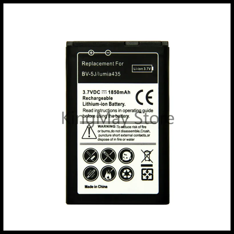 Batteria per smartphone BV-L5C Lumia 640 Lte, 3.8V, 2400mAh