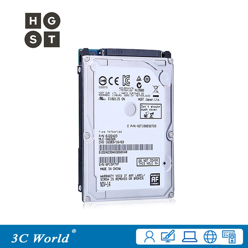 Оригинальный фирменный жесткий диск 120 ГБ HDD 5400 об/мин 8 МБ кэш 9 5 мм ATA IDE 2 &quot для
