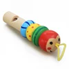 1Pc Infant Whistling Toy Wooden Random Color Toys Cartoon Animal Whistle Educational Music Instrument Toy for Baby Kids Children 5