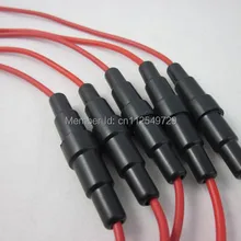 10 шт. 5x20 мм AGC держатель предохранителя встроенный винт тип с 16 провод AWG для автомобиля Лодка