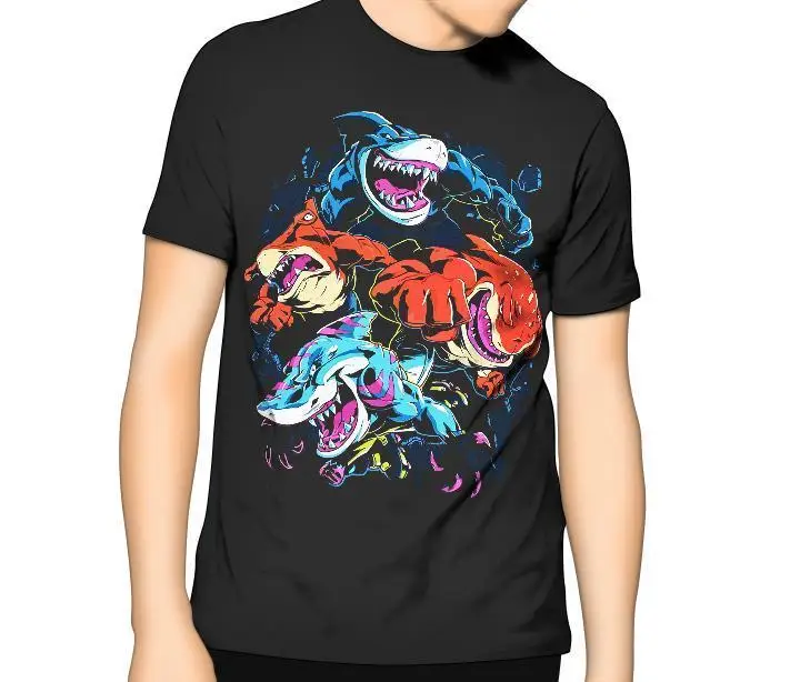 Street Shark T Shirt Shark Cred Kids Mens 6XL 2018 New Fashion Brand