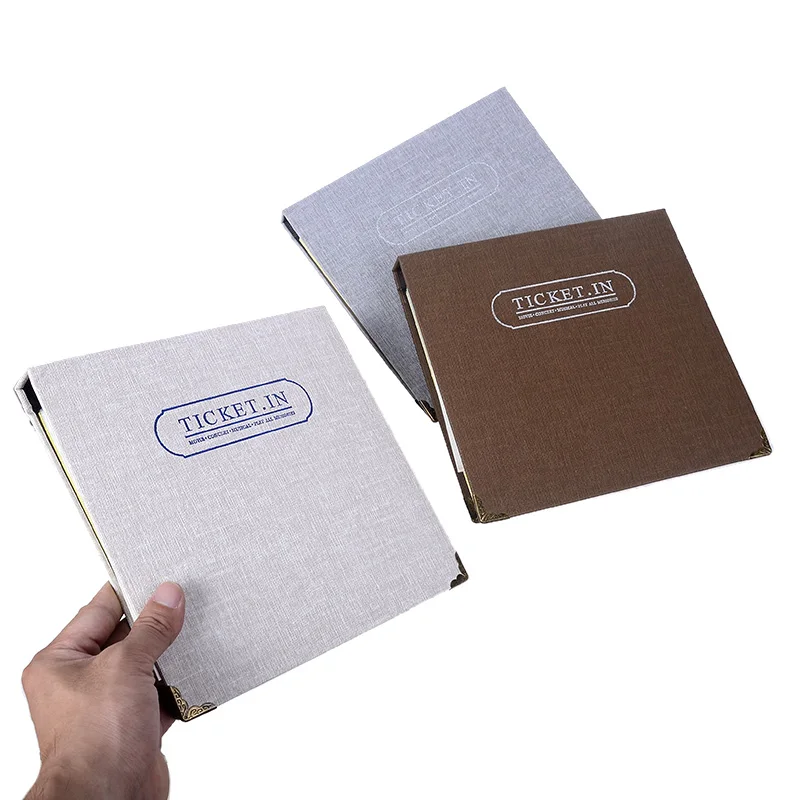 Сделай Сам винтажный сбор бумажных денег книга Interleaf альбом де билеты вмещает 120