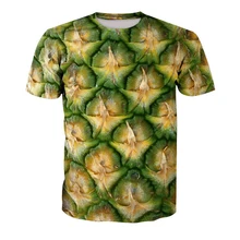 Funny 3D Print Fruit Pineapple Tshirt Men/women Hip Hop Streetwear T shirt Boys Creative T-shirt Man Hipster Clothes Harajuku