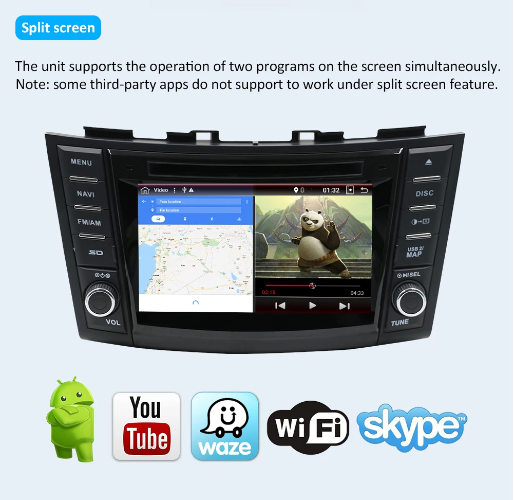 Восьмиядерный 2 Din Android 9,0 автомобильный dvd-плеер для Suzuki Swift 2011- Радио Стерео gps Navi сенсорный экран управление карта камеры