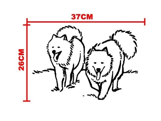 Самоедская собака наклейки на стену виниловая наклейка декоративный автомобильный стикер для автомобиля и мотоцикла