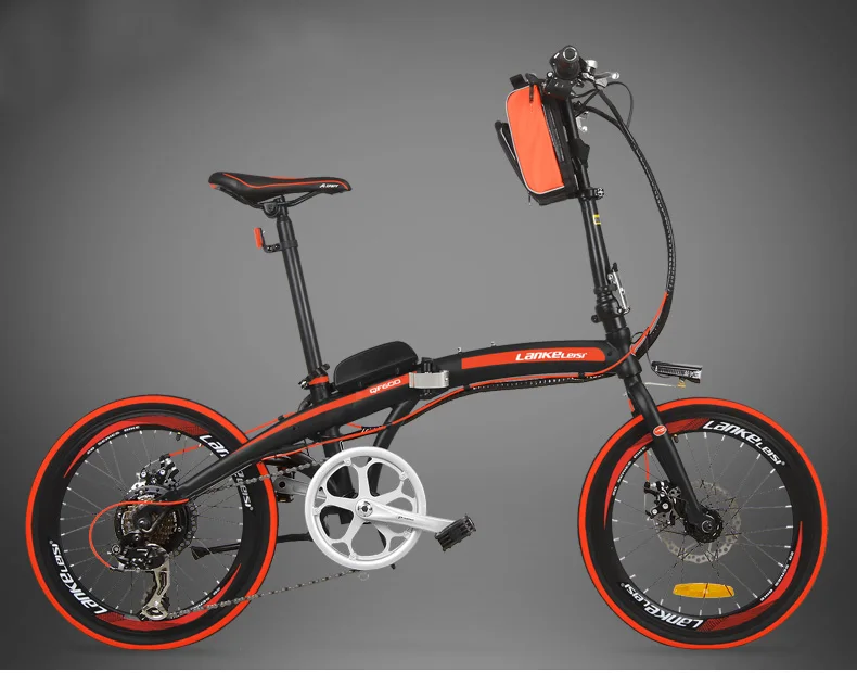 Excellent 7 Speed, Fast-folding, 20", 240 W, Electric Bicycle, Aluminum Alloy Frame, Super Light, Folding Pedal. 13