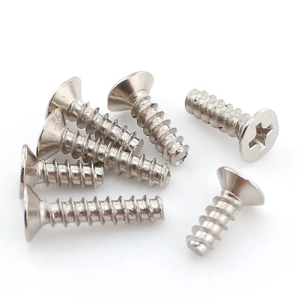 20PCS 304 Stainless Steel Countersunk Head / Flat Flat Tail Self