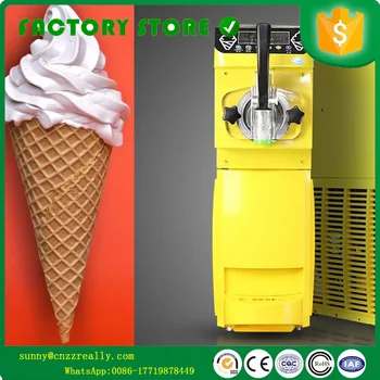 

Commercial Mini Ice Cream Maker Soft Ice Cream Machine Make Sundae Ice Cream 110~220V/500W 0.4HP Compressor