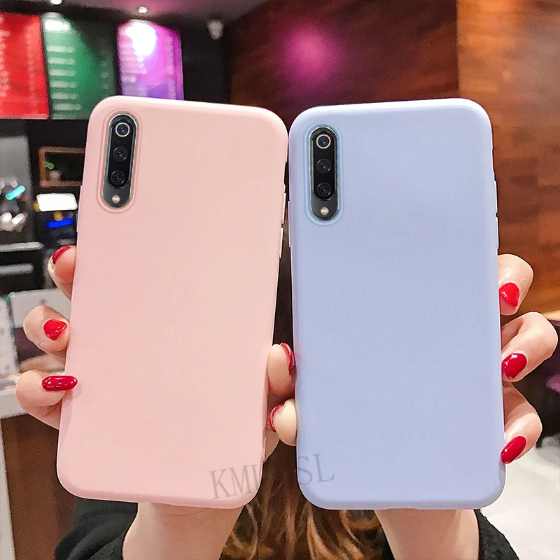 Силиконовый чехол для Xiaomi mi A2 8 lite mi 9 SE 6X 5X A1 Pocophone красный mi 7 Примечание 5 6 Pro 6A Note7 Pro Мягкий ТПУ, конфетный чехол телефона