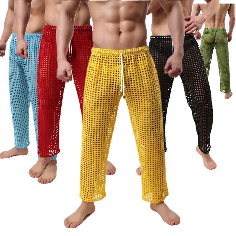 Recien Llegado Pantalones Casuales Ahuecados Sexys Para Hombre