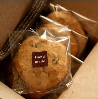 

200pcs Whole Clear 7x7cm Self Adhesive Seal Cellophane Cookie Bag for Bakery Gift Candy Chocolate Packaging