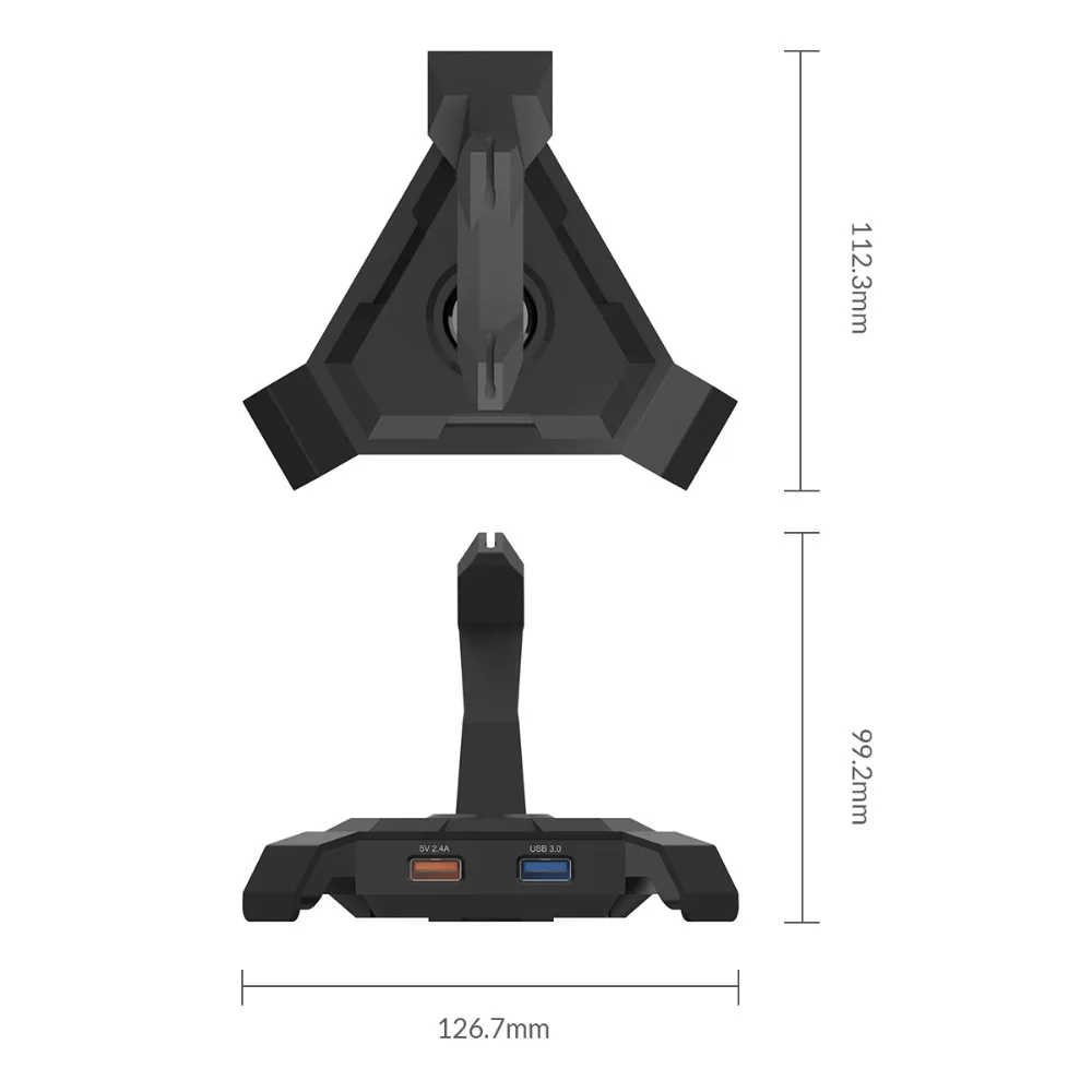 ORICO LH4CS многоцелевая мышь шнур Управление с 4 x USB3.0 Порты и 1 х 5V2. 4A зарядки Порты и разъёмы