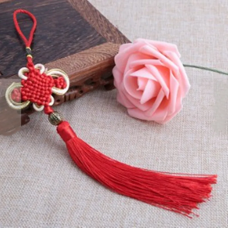 

Chinese Talisman Good Luck Knot Car Ornaments Auto Interior Decorations Automobiles Rearview Mirror Suspension Decor