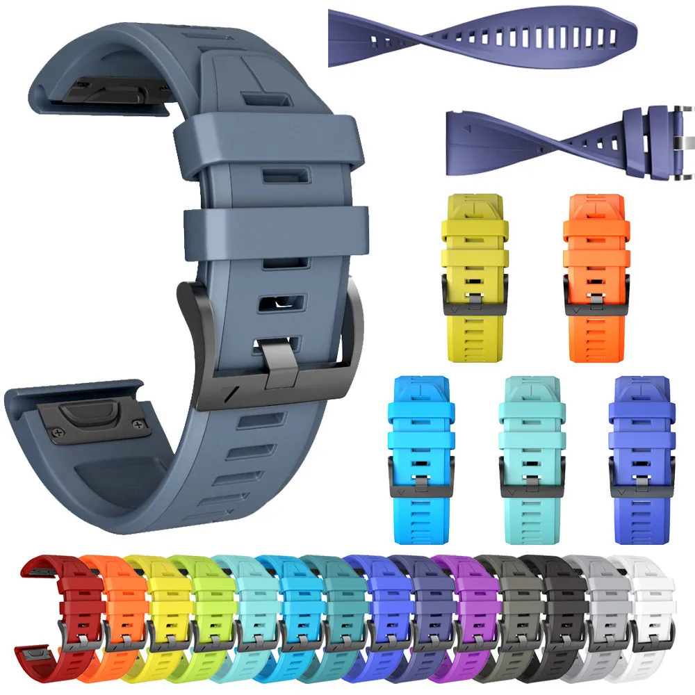 

Silicone Strap For Garmin Fenix 5X Watch Band Silicone Quick Release Easy Fit Wirstband Replacement Bands Drop Shipping 0116#2
