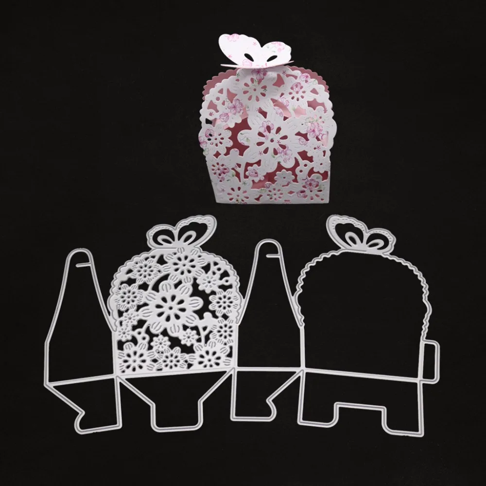 

Metal Butterfly Gift Box Cutting Dies Stencils DIY Scrapbooking Card Embossing Craft Dies