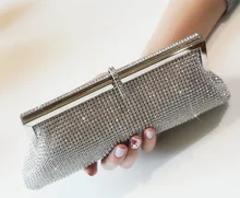 2017 Luxury Sparkling Women’s Rhinestone Evening Bag Bride Clutch Marry Chain bag banquet day clutch Hot Sale lady Handbag