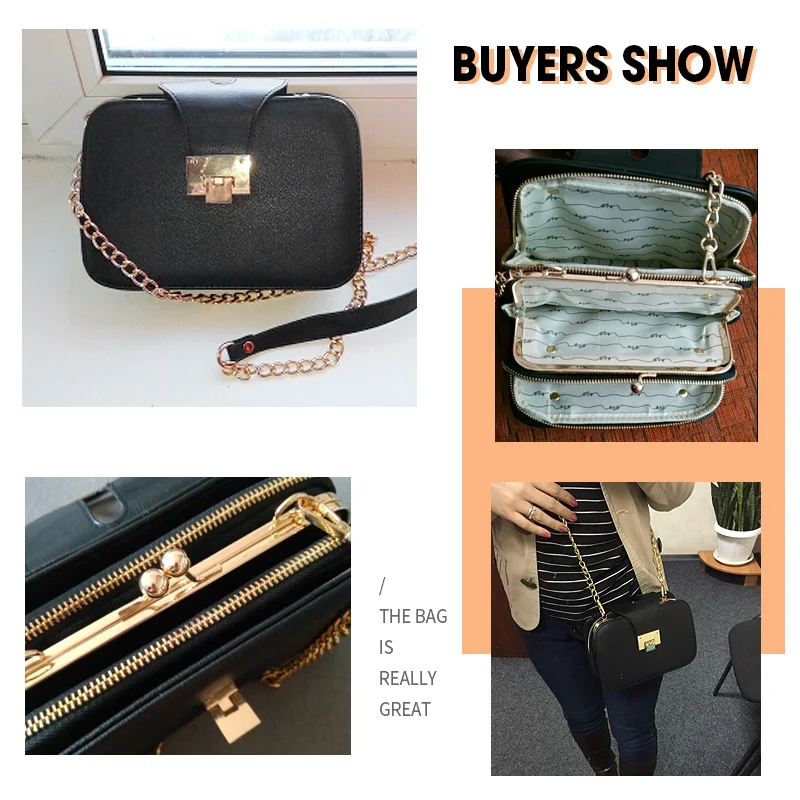 Moda mujer bolso cadena bandolera Mini bolsos de hombro mujer bolsa móvil cadena PU Bolso pequeño bandolera embrague 2019 Moda mujer bolso cadena bandolera Mini bolsos de hombro mujer bolsa móvil cadena PU Bolso pequeño bandolera embrague 2019