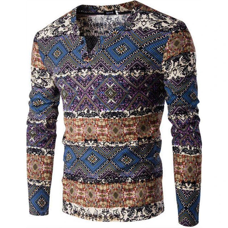 patterned t shirts men