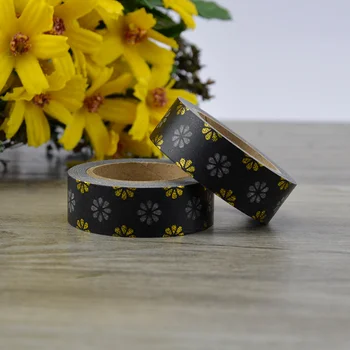 

New Foil Washi Tape Japanese Stationery 1.5*10meter Kawaii Scrapbooking Tools Masking Tape Adhesiva Decorativa Colored