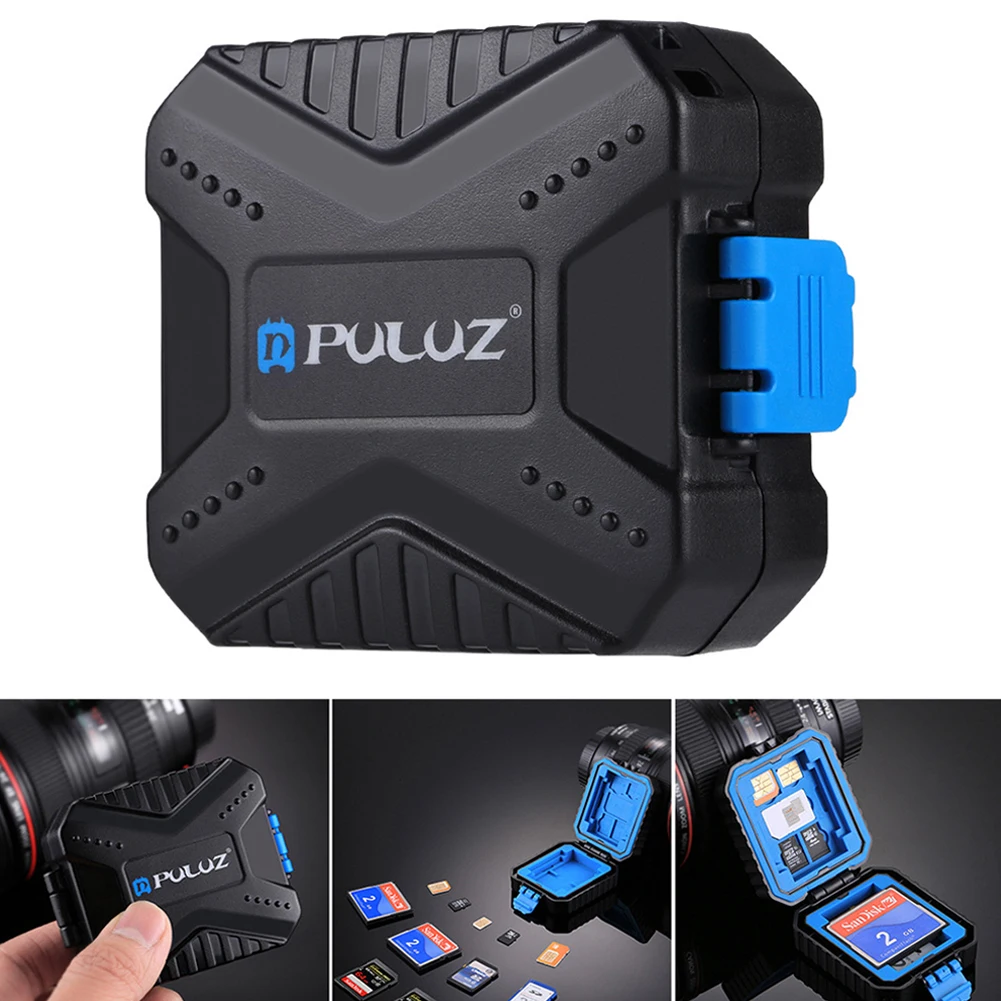 

1pcs Black Waterproof Camera TF/CF/SD Memory Card Organizer Case Max 27 Cards Storage case 5.9*7.3*2.6cm