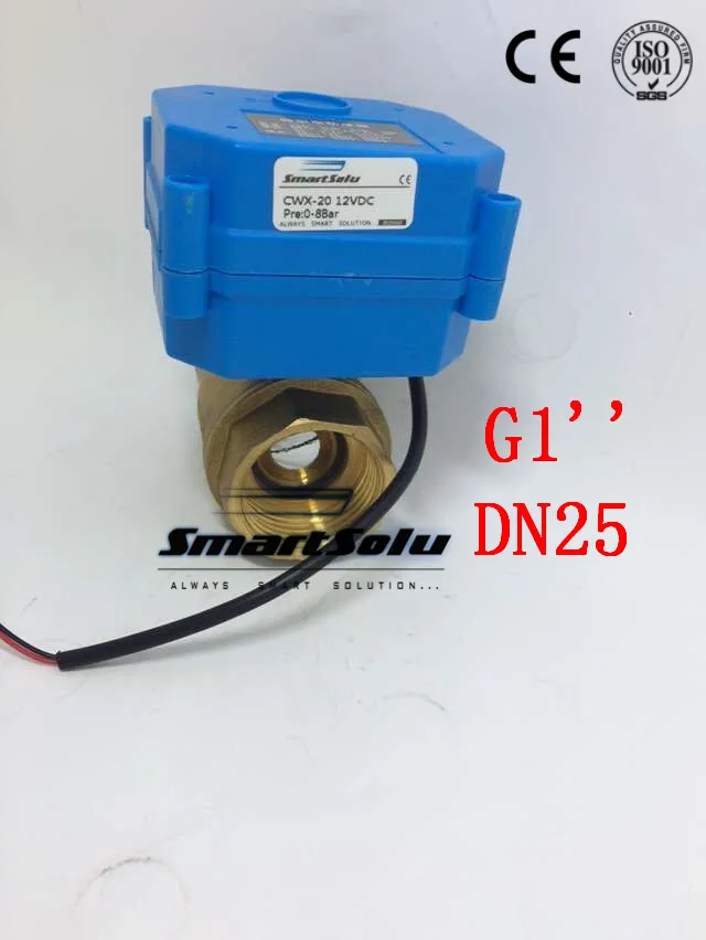 

Free Shipping CWX-15 G1'' Two-way Motorized Ball Electric Valve Water 24V DC