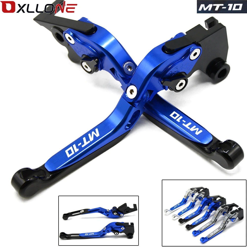 

For YAMAHA MT-10 MT 10 FZ-10 FZ10 MT10 2015 2016 2017 Motorcycle Accessories Folding Extendable Brake Clutch Levers LOGO MT-10