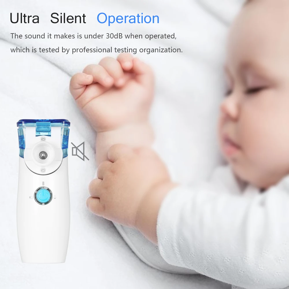 

Carevas Medical Handheld Personal Steam Inhaler USB Rechargeable Nebulizer with Mask CE ROHS ISO for Asthma COPD Steam Vaporizer