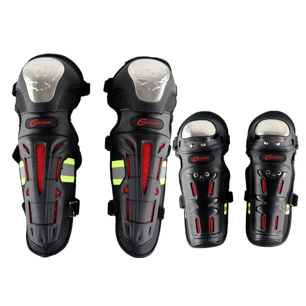 Cyclegear K18H18 авто гонки Колено голени налокотники колодки защитные фиксаторы